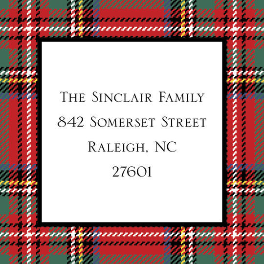 Tartan Plaid Stickers